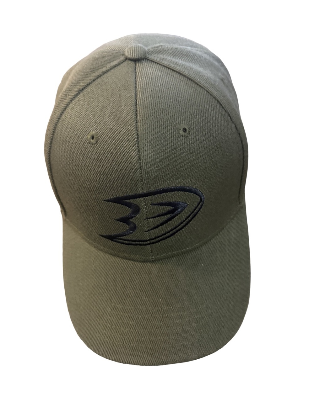 Anaheim Ducks Olive Green Baseball Cap with Embroidered Logo